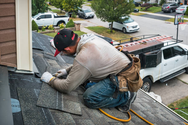 Professional Roof Leak Repair technician working in Rosemont, NJ